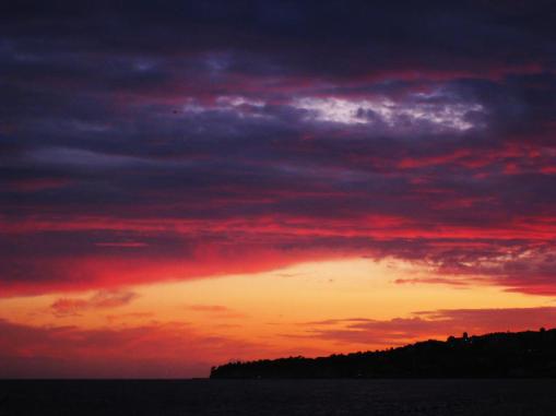 blog100510 Atardecer en Nápoles hacia el extremo norte del golfo