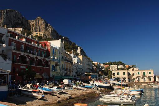 Llegada al puerto de Marina Grande, Capri