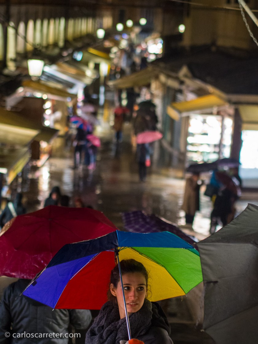 Puente Rialto y Ruga Orefici, Venecia.