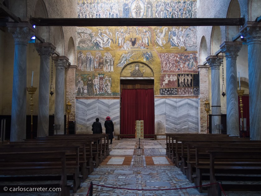 Juicio Final en la basílica catedral de Santa Maria Assunta, Torcello, Venecia.