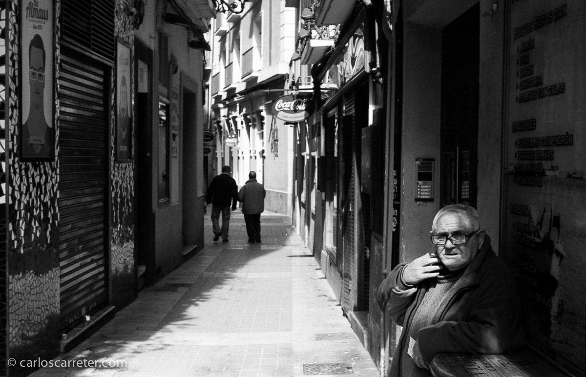 Paseando por el Casco Viejo.