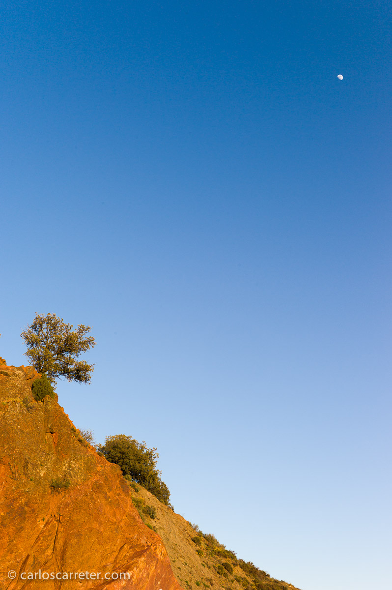 Poniendo a prueba las gamas cromáticas. Paisaje en Hoz de la Vieja, provincia de Teruel.