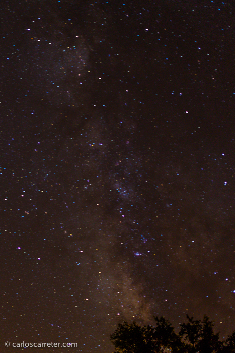 El centro de nuestra galaxia tras 30 segundos de exposición a 1250 ISO y f/2,8.