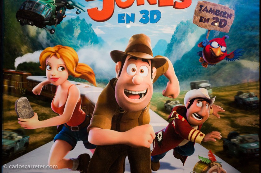 Una de las estrellas de la animación española es "Tadeo Jones"; una película aceptable, como mucho. Y que muestra la falta de imaginación patria. Obsérvese el cartel. Tadeo Jones es una parodia de Indiana Jones, la chica es un clon de Lara Croft, y el pájaro parece sacado de los Angry Birds. ¿Nada nuevo que aportar?