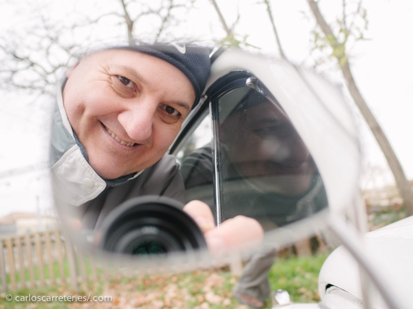 Me despido con un último selfi en los retrovisores del "Escarabajo" "Herbie"... hasta la próxima.
