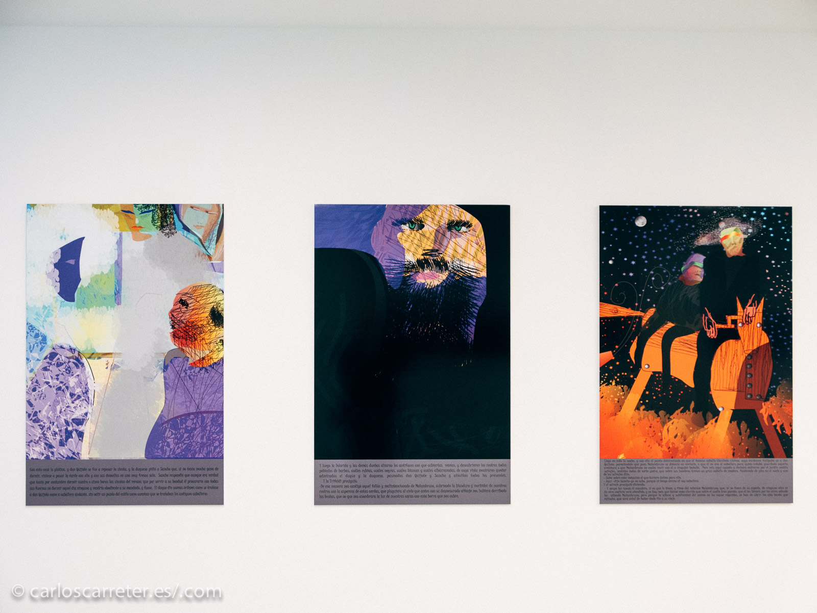 Algunas de las pinturas que sirven de base a los evoluciogramas de Baldellou.