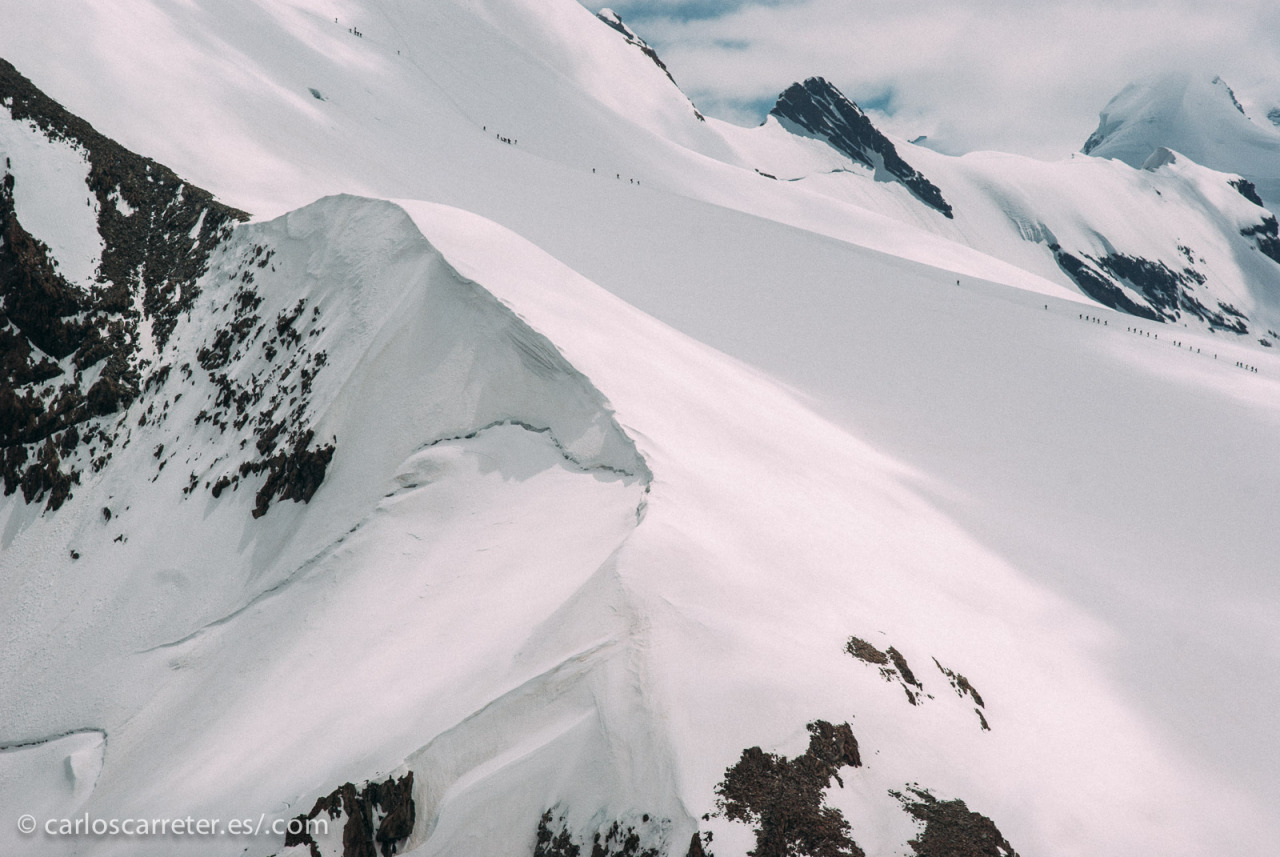 En cualquier caso, bellos paisajes nevados de los Alpes suizos, que me son relativamente familiares.