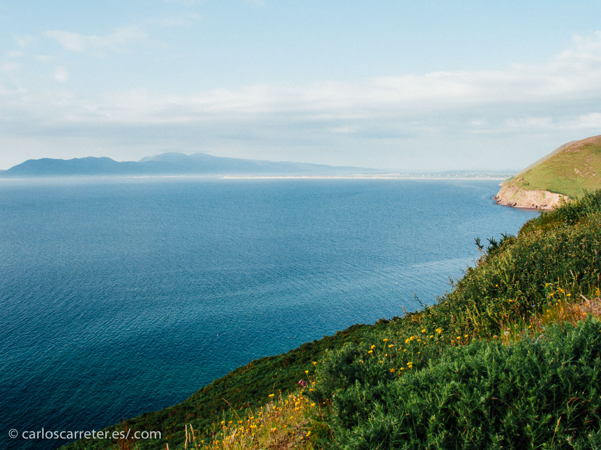 El condado de Kerry, con vistas al Atlántico que tiene que cruzar Eilis para ir a buscarse la vida.