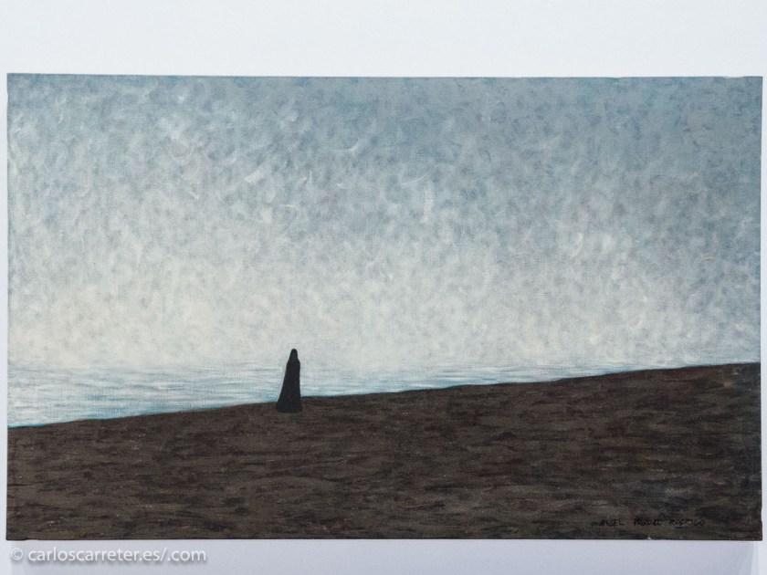 En cualquier caso, nuestra principal discusión es sobre si este tipo en esta playa es Darth Vader o Luke Skywalker con capucha... cosa que no sé si le haría gracia al autor del cuadro. A ver si vuelvo un día de estos y me entero mejor de lo que hay expuesto.